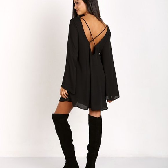 SHOW ME YOUR MUMU Joni Long Sleeve Flowy Shift Mini Dress - Picture 3 of 8